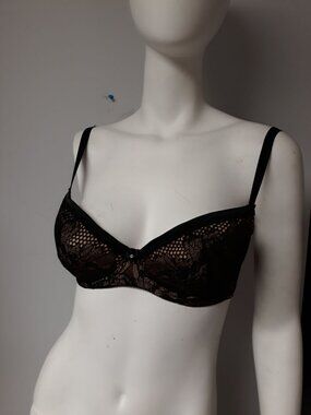 Bradelis Beth Bra Black Size 34 F NEW WITH TAGS!